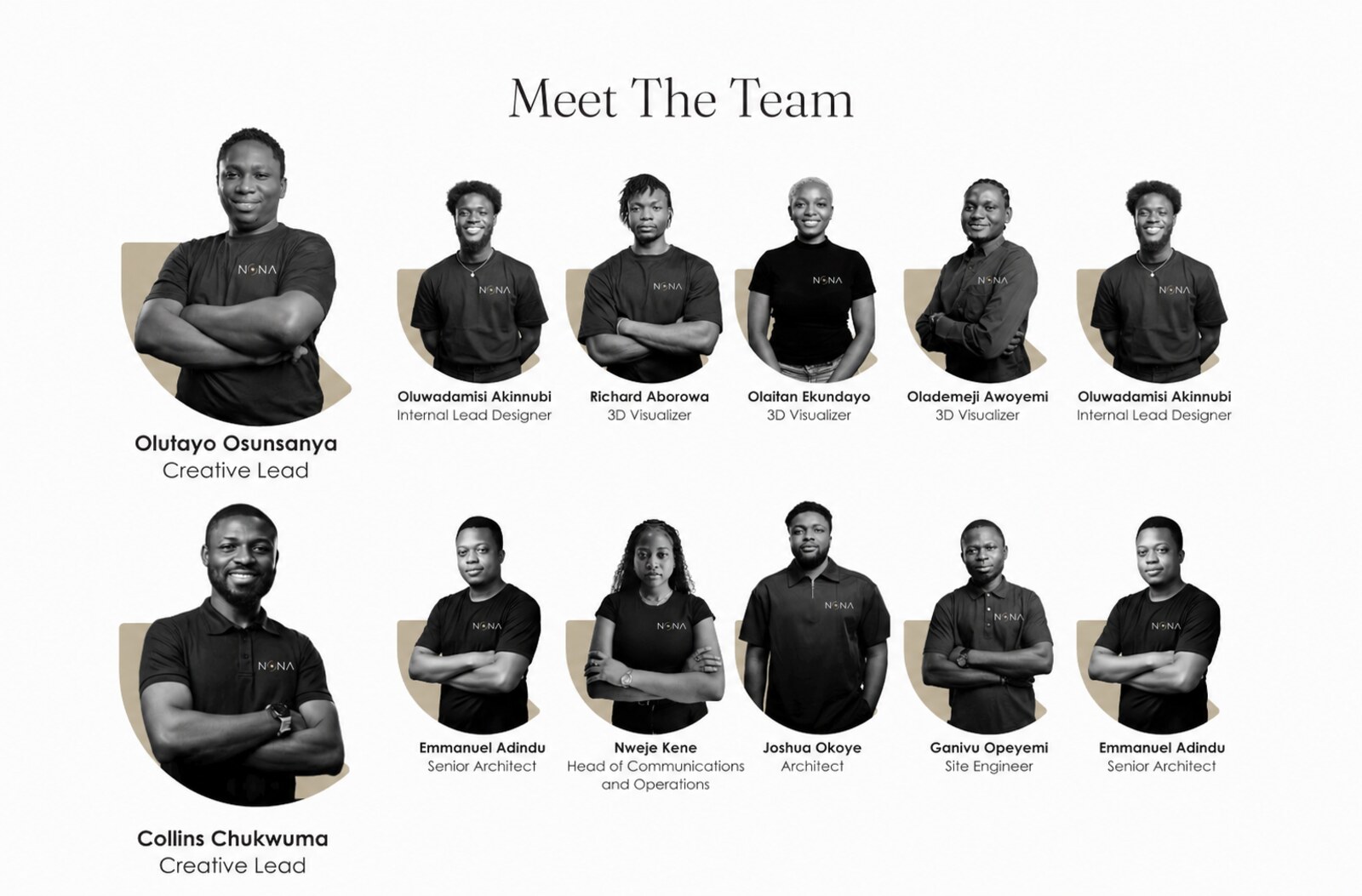 Meet the NONA team — architects, visualizers, and leads under one philosophy