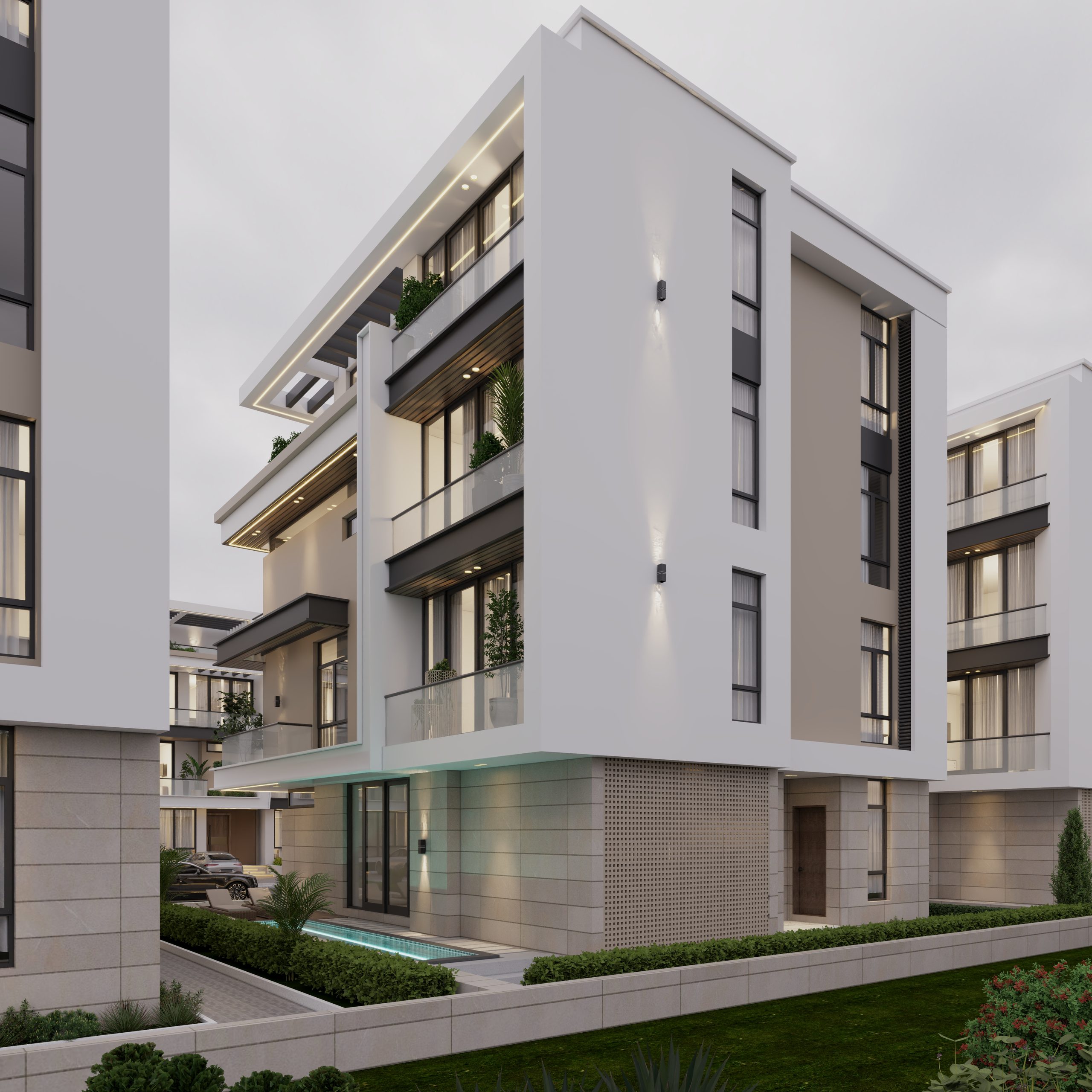 Prestige Manor — The pool terrace