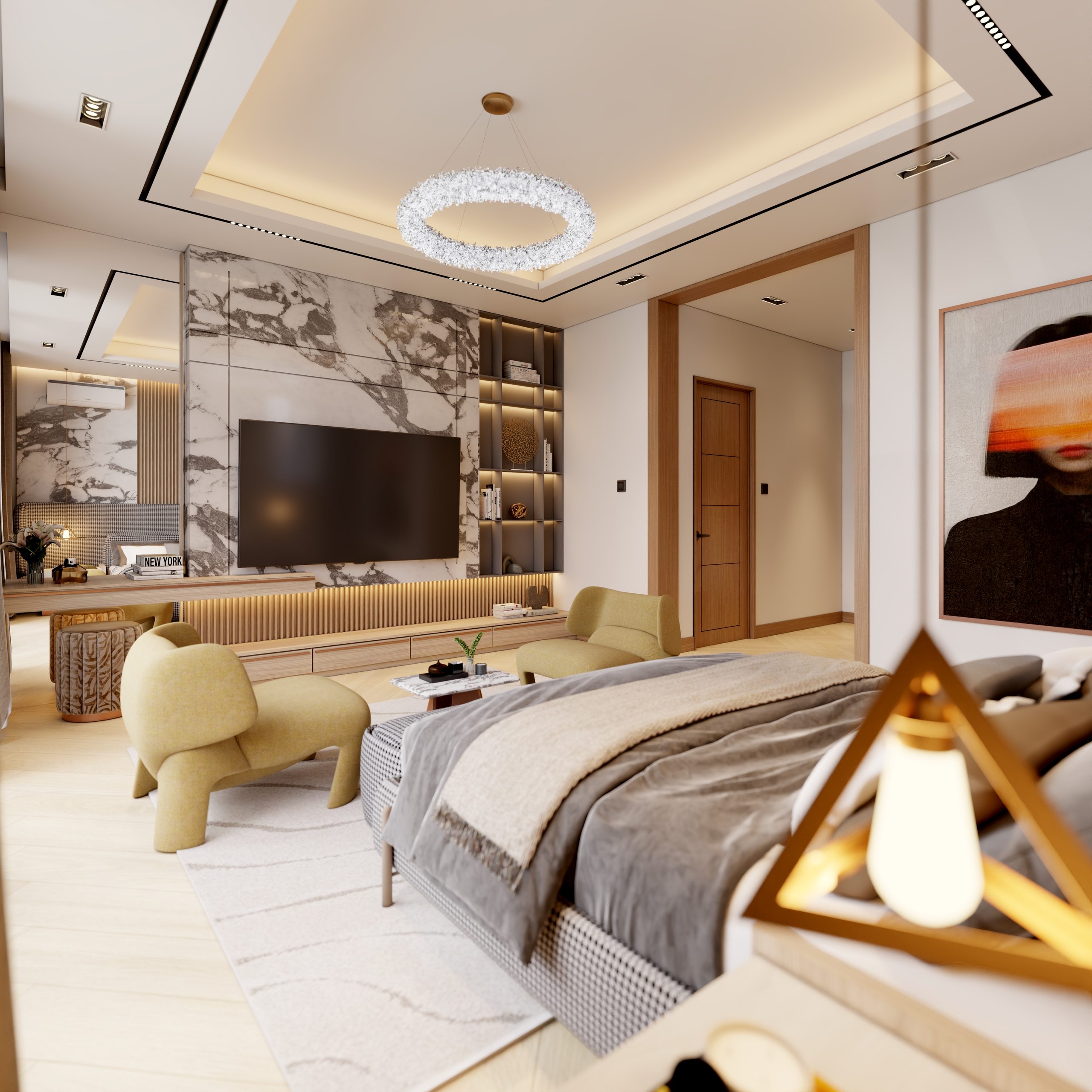 Prestige Manor — The master suite