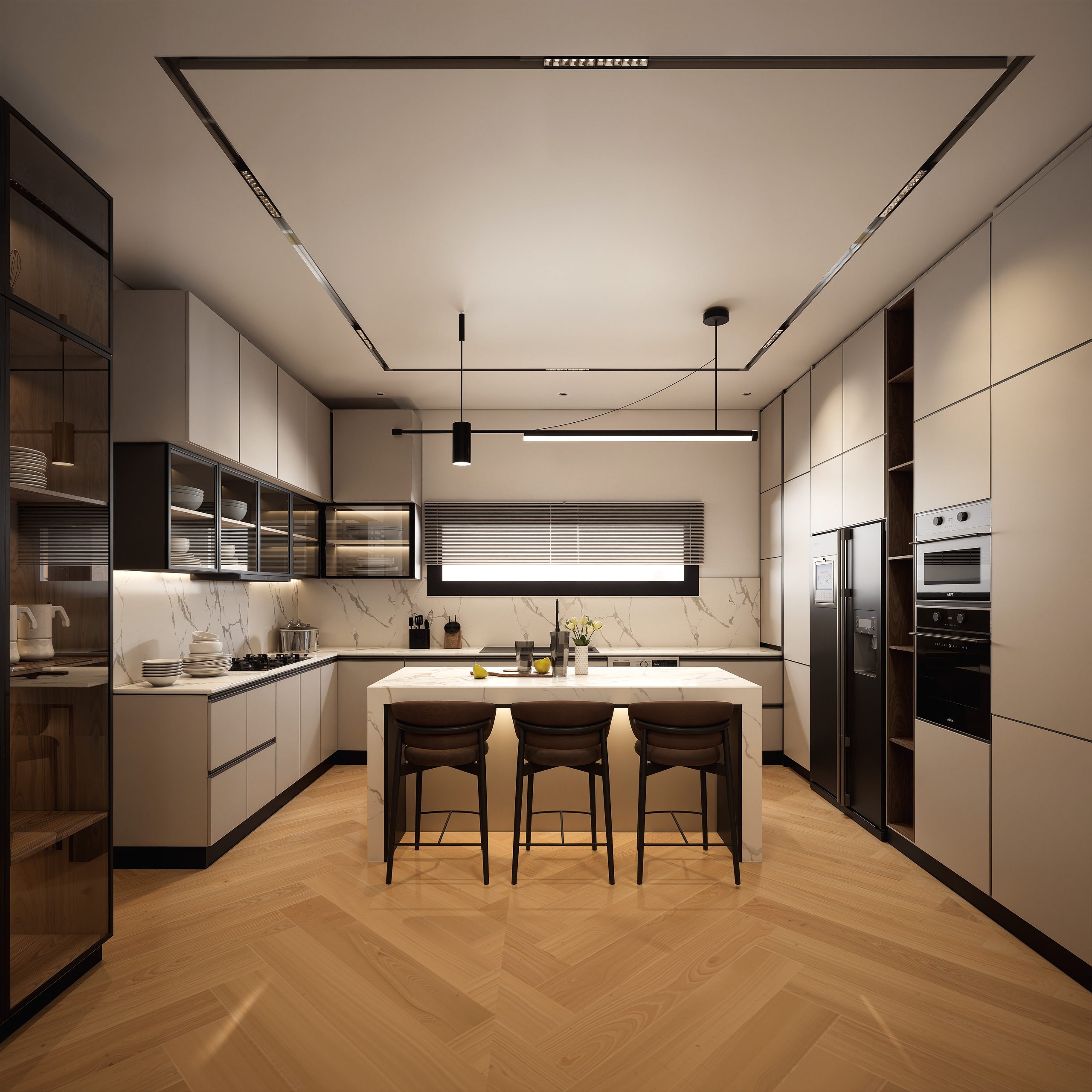 TEA'S COURT II — The kitchen