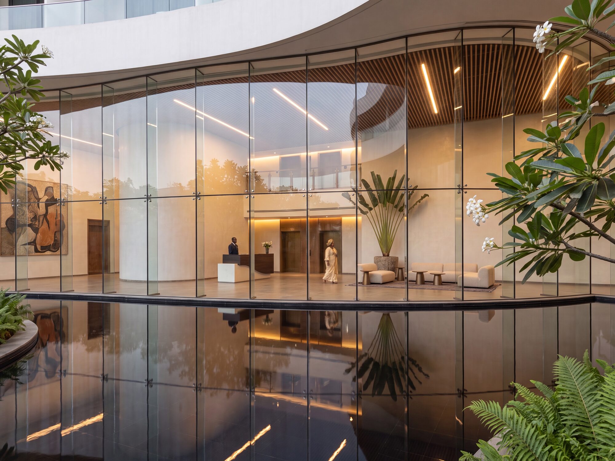 XARA — The lobby, seen across water